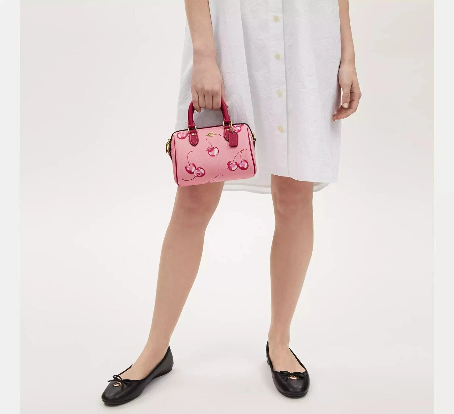 Mini Rowan Cherry Print Crossbody Bag – 2-Way Strap