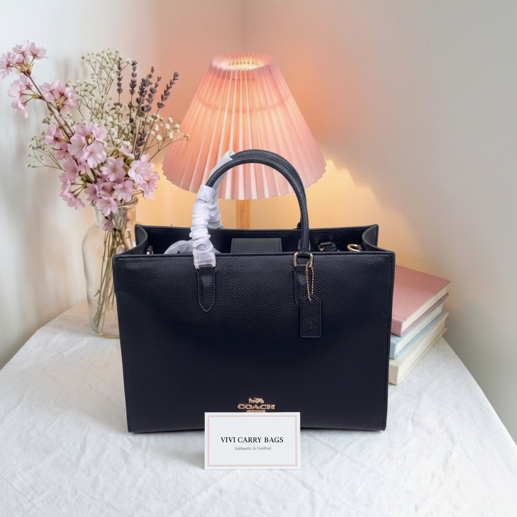 Coach Black Tote – Background Swap