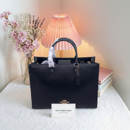 Coach Black Tote – Background Swap
