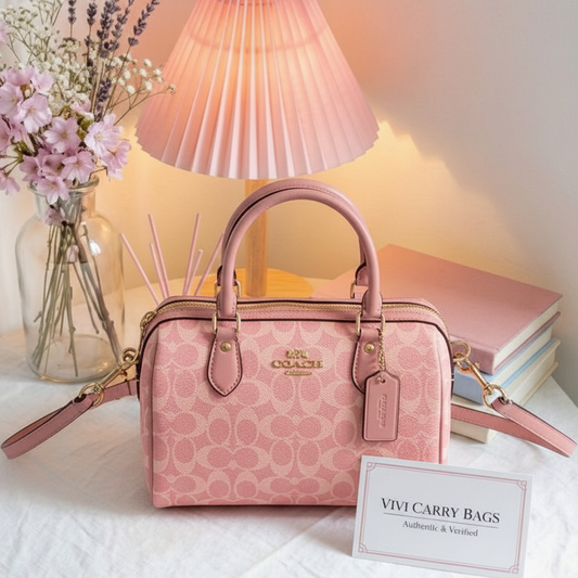 Coach Pink Barrel Satchel – Lifestyle