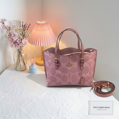 Coach Pink Tote – Lifestyle with Card