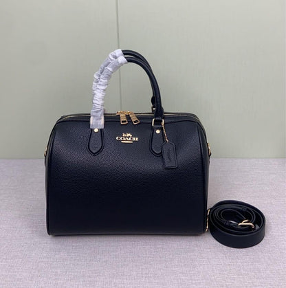 Rowan Large Satchel Bag – Structured Black Handbag