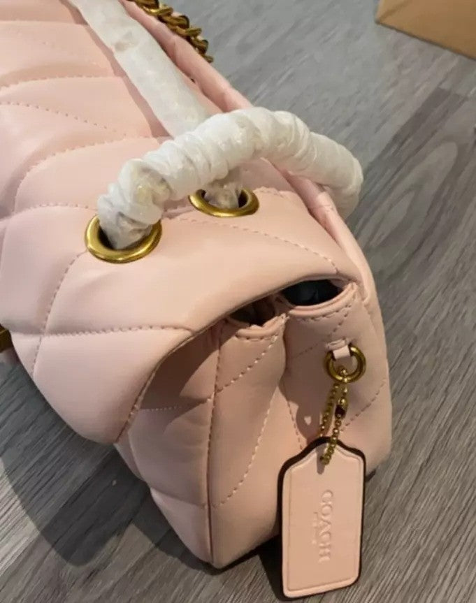 Quilted Tabby Shoulder Bag 26 in Rouge Pink