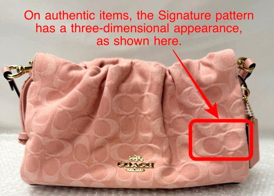 Signature Denim Shoulder Bag in Light Pink Leather