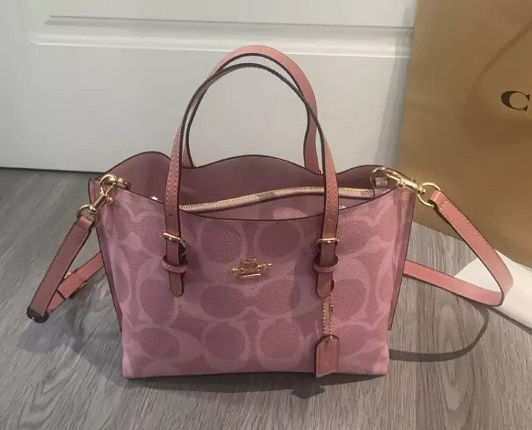 Compact Canvas Tote Bag With Detachable Crossbody Strap
