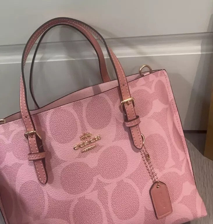 Compact Canvas Tote Bag With Detachable Crossbody Strap