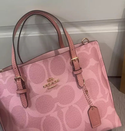 Compact Canvas Tote Bag With Detachable Crossbody Strap