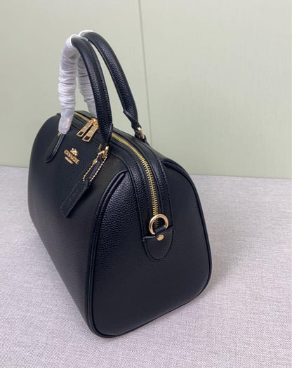 Rowan Large Satchel Bag – Structured Black Handbag