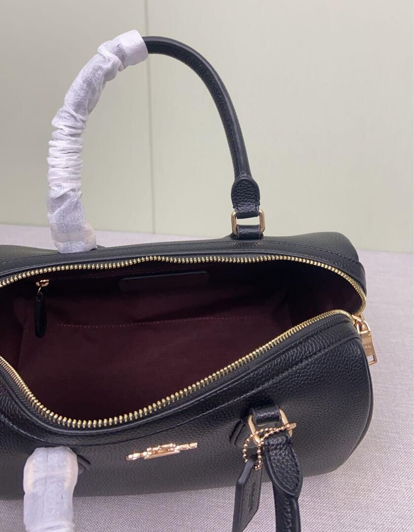Rowan Large Satchel Bag – Structured Black Handbag