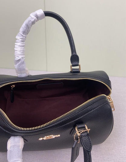 Rowan Large Satchel Bag – Structured Black Handbag