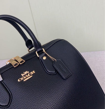 Rowan Large Satchel Bag – Structured Black Handbag