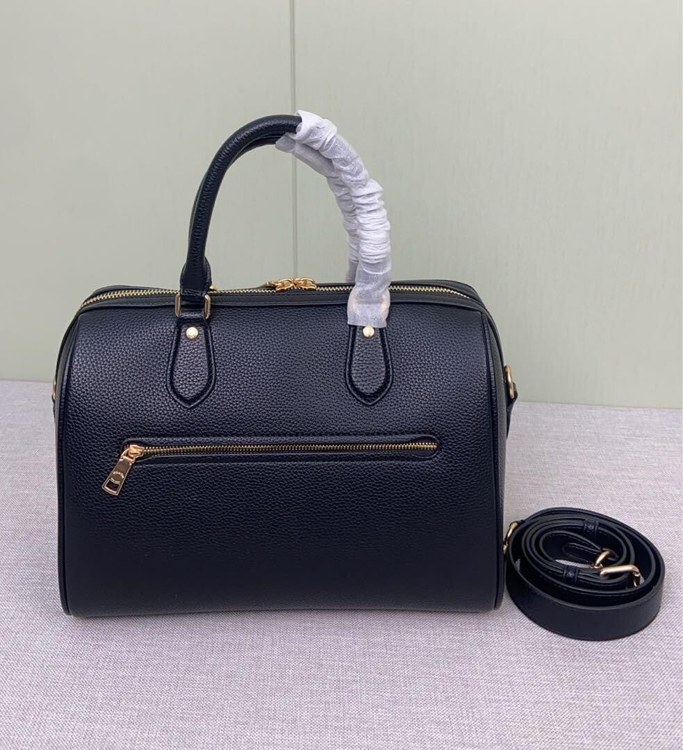 Rowan Large Satchel Bag – Structured Black Handbag