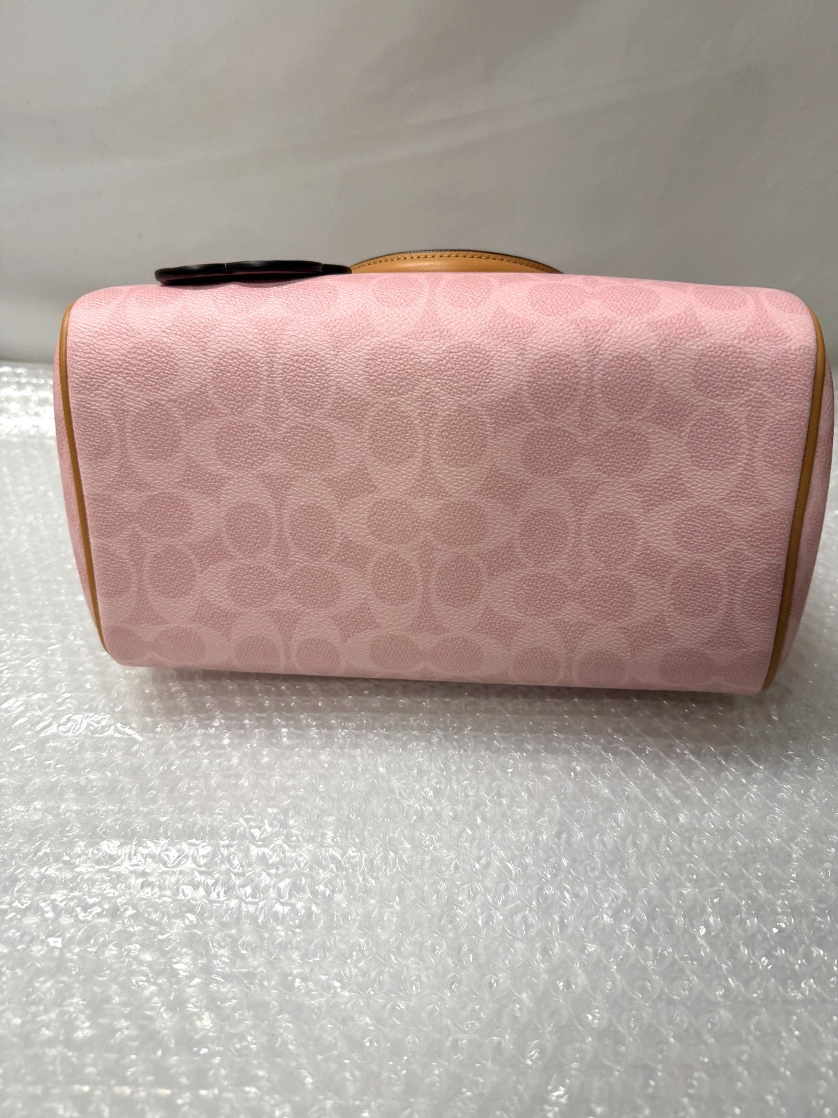 Rowan Satchel Bag in Powder Pink Signature Canvas
