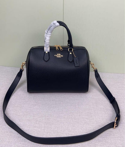 Rowan Large Satchel Bag – Structured Black Handbag